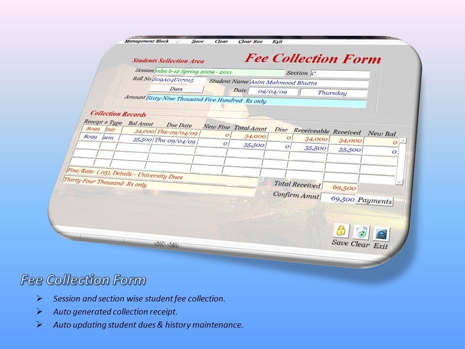 Fee Collection