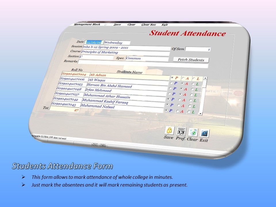 Attendance Feeding