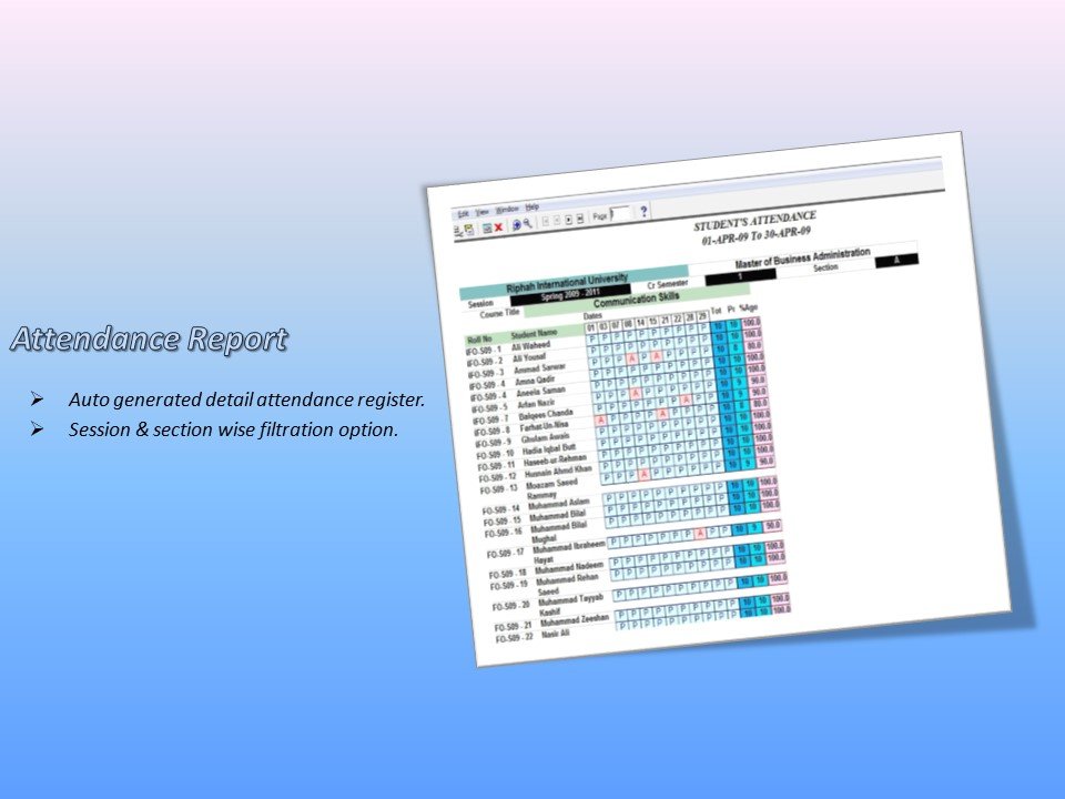 Attendance Sheet