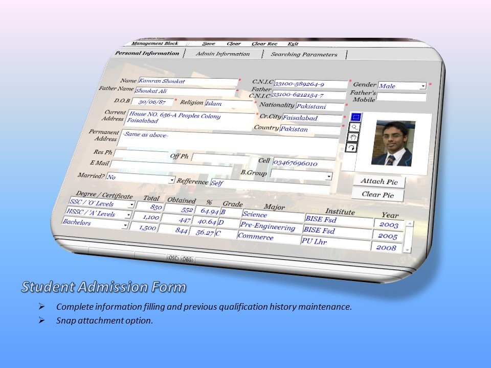 Admission Form